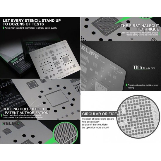 شابلون چند منظوره ریلایف سری RL-044 مدل SAM4: For exynos 3470 و 7580 و 7880CPU – For SAM A520 و A310 و S5 MINI