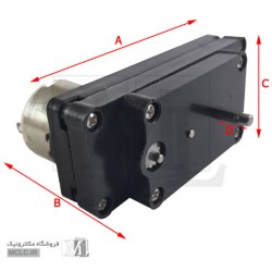 موتور گیربکس پلاستیکی 3 ولت 50 دور در دقیقه