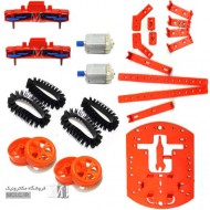 پک قطعات شاسی ربات با موتور گیربکس دار