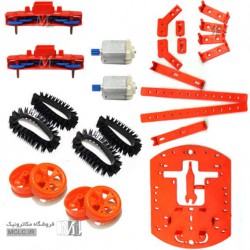 پک قطعات شاسی ربات با موتور گیربکس دار
