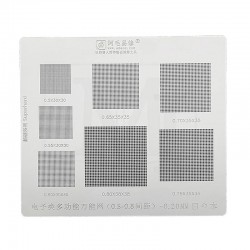 شابلون یونیورسال ریبال BGA  ضخامت 0.2 میل سایز 0.5 الی 0.8 ساخت AMAOE