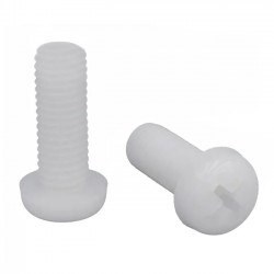 پیچ پلاستیکی چهار سو M3 به ارتفاع 10 میلی متر پیچ پلاستیکی چهار سو M3 به ارتفاع 10 میلی متر