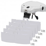 ذره بین عینکی چراغدار NO.9892B ذره بین عینکی چراغدار NO.9892B