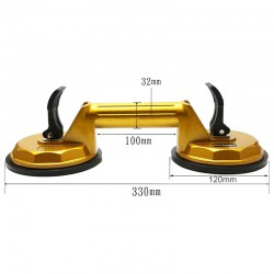 قاپک شیشه دسته آلومینیومی دوبل آردیر GS-1002 قاپک شیشه دسته آلومینیومی دوبل آردیر GS-1002