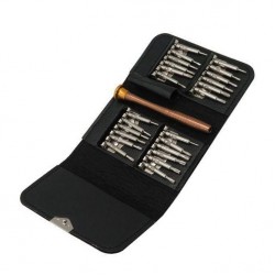 ست پیچ گوشتی جیبی با کیف چرم