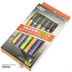 ست 6 عددی پیچ گوشتی موبایلی یاکسون YX-6081