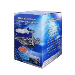 گیره مونتاژ ذره بین بزرگ چراغدار + پایه هویه 10M