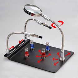 گیره صفحه ای آهنربایی TE-804 با ذره بین