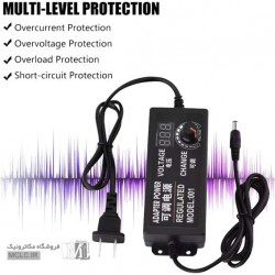 آداپتور سوئیچینگ | منبع تغذیه متغیر پرتابل 3 تا 12 ولت 5 آمپر