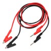 DUAL BANANA PLUGS TO ALLIGATOR CLIPS CABLE