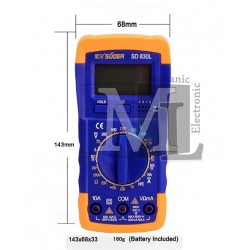 مولتی متر دیجیتال A830L مولتی متر دیجیتال A830L