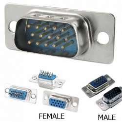 کانکتور مادگی DB15 سه ردیف - VGA