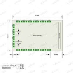 ماژول بلوتوث NRF51822 با آنتن PCB