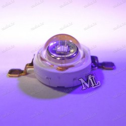 پاور LED ماورا بنفش UV طول موج 400 نانومتر پاور LED ماورا بنفش UV طول موج 400 نانومتر