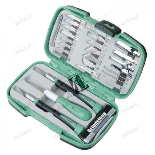 30PCS DELUXE HOBBY KNIFE KIT PROSKIT PD-395A ELECTRONIC EQUIPMENTS