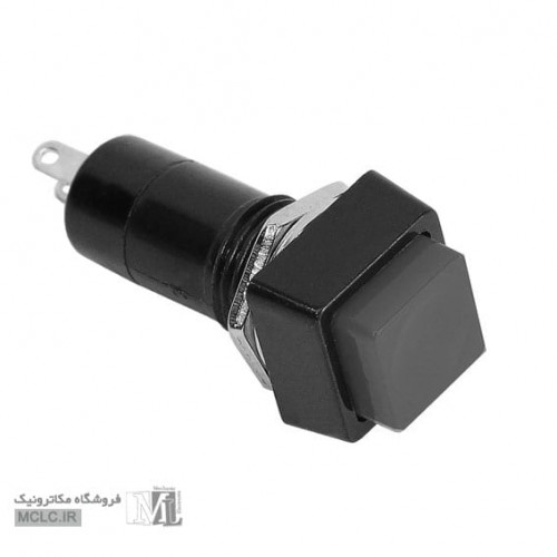 BLACK MOMENTARY SPST SQUARE PUSH BUTTON SWIITCH SWITCHES & BUTTONS