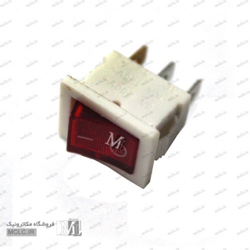 RED LIGHT PANEL MOUNT ROCKER SWITCH 3PIN 6A WHITE SWITCHES & BUTTONS