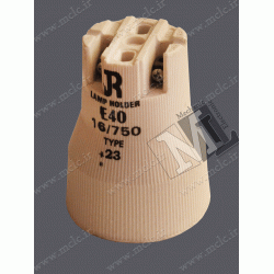 سرپیچ سرامیکی تونلی E40 کارتن 48 عددی