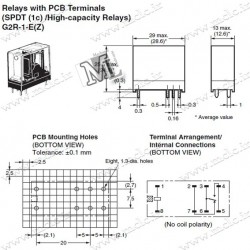 رله شیشه ای OMRON G2R-1-E | 24V 1C 16A