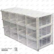 پالت 12 کشوی کریستالی - 3 طبقه - کشو 7 سانتی پالت 12 کشوی کریستالی - 3 طبقه - کشو 7 سانتی