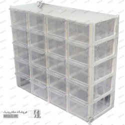 پالت 20 کشوی کریستالی  - 5 طبقه- کشو 11 سانتی