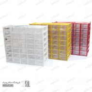 پالت 35 کشو کریستالی  رنگ سفید- کارتن 6 عددی پالت 35 کشو کریستالی  رنگ سفید- کارتن 6 عددی