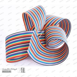کابل فلت رنگی 40 رشته - متری کابل فلت رنگی 40 رشته - متری