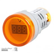 چراغ | لامپ سیگنال AC 12-500V زرد با ولتمتر چراغ | لامپ سیگنال AC 12-500V زرد با ولتمتر
