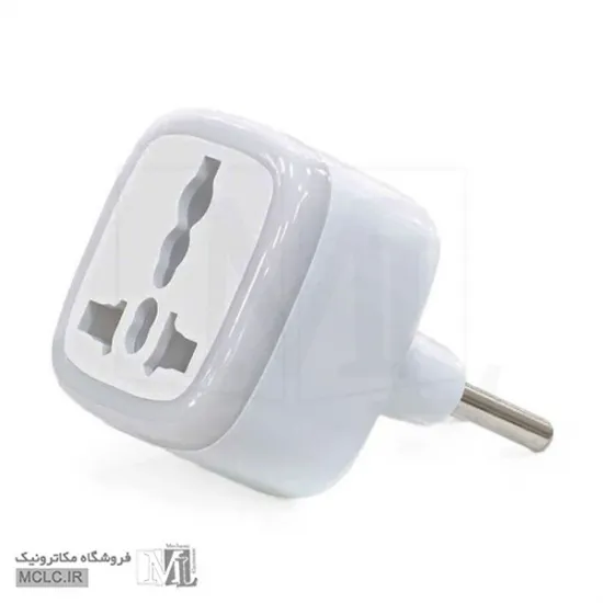 تبدیل برق 3 به 2 چراغدار نارکن NARKEN مدل M-03 ابزار و لوازم برقی