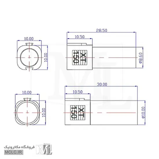 کانکتور نری و مادگی XT150 فیش آلات - کانکتور سوکت