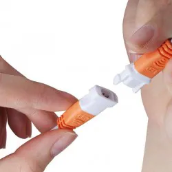 سوکت خرچنگی 2 پین نری و مادگی سفید