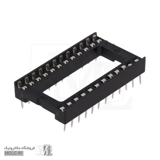 سوکت IC معمولی 24 پین پهن مدارات مجتمع / IC