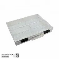 جعبه قطعات کیفی 24 خانه درب شفاف کریستالی