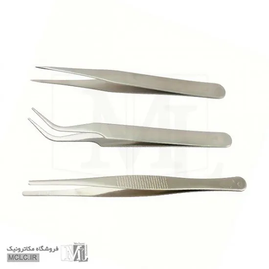 ست پنس استیل سه عددی ابزار و تجهیزات الکترونیک