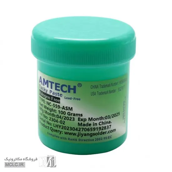 خمیر فلکس AMTECH اصلی - کاسه ای 100 گرمی ابزار و تجهیزات الکترونیک