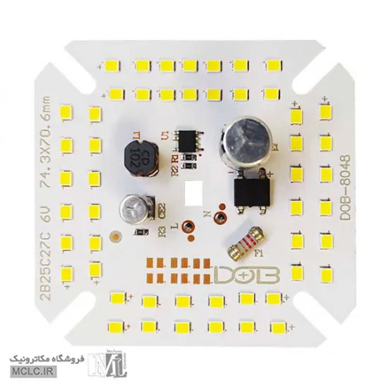 LED DOB | دی او بی 50 وات سفید مهتابی LED مربعی