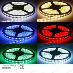 LED SMD 5050 60PCS نواری سفید مهتابی رول 5 متری