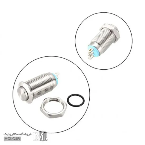 کلید استیل ضد آب IP67 گرد فشاری 10A-G11Z کلید سوئیچ باتوم