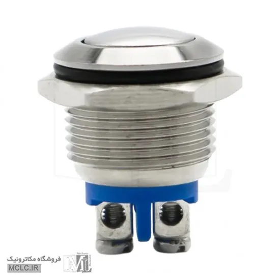 شستی استیل گرد فشاری قطر 12 میلی متر 12B-Q10 کلید سوئیچ باتوم