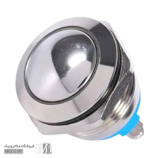 شستی استیل گرد فشاری قطر 12 میلی متر 12B-Q10 کلید سوئیچ باتوم