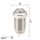 شستی استیل گرد فشاری قطر 16 میلی متر 16C-G10 کلید سوئیچ باتوم