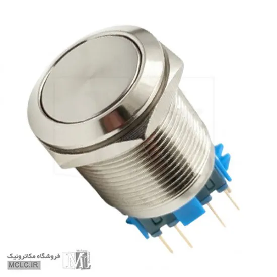 کلید استیل ضد آب قطر 22mm مدل 22A-P11Z قطعات برق صنعتی