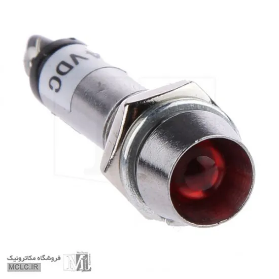 چراغ سیگنال قرمز بدنه فلزی 12VDC مدل XD8-1 LED