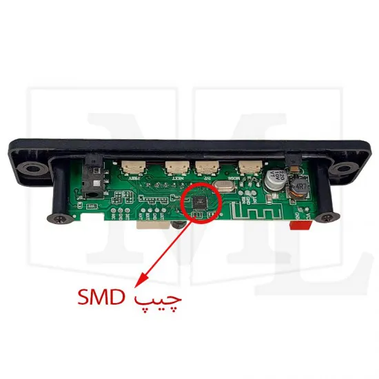 برد MP3 PLAYER بلوتوثی و فلش خور با رکوردر و کنترل از راه دور و رادیو FM و شارژر و ورودی AUX ماژول الکترونیکی