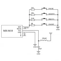 ماژول بلوتوث صوتی M18