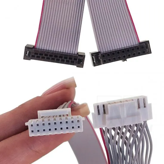 کابل تبدیل فلت IDC مینیاتوری به PHB 2*9 سیگنال اینترفیس ماینری سیم، کابل و مجموعه سیم