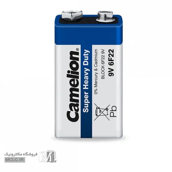 باتری کتابی کملیون مدل SUPER HEAVY DUTY 6F22 کارتی باتری ها