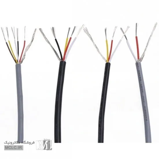 کابل شیلد 4 مغزی  28AWG UL2547 -  یک  متری سیم، کابل و مجموعه سیم