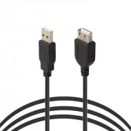 کابل افزایش طول USB 2.0 مشکی 5 متری