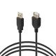 کابل افزایش طول USB 2.0 مشکی 5 متری سیم، کابل و مجموعه سیم